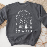 Sandjest Christian T-Shirt If the Stars Were Made to Worship So Will I Gift for Women Girl Friend